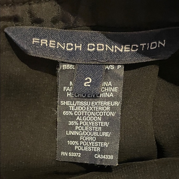 French Connection 2 Elegant Black Y2K Midi Dress NWOT - Picture 5 of 8